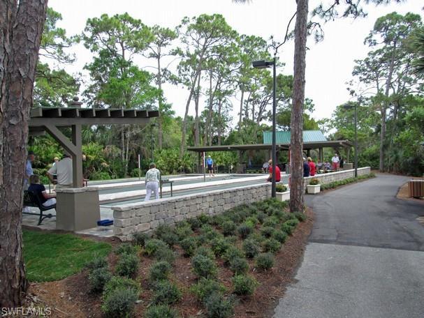 Bocce ball pavilion.