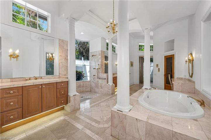 Huge closets + exercise room off main bath.