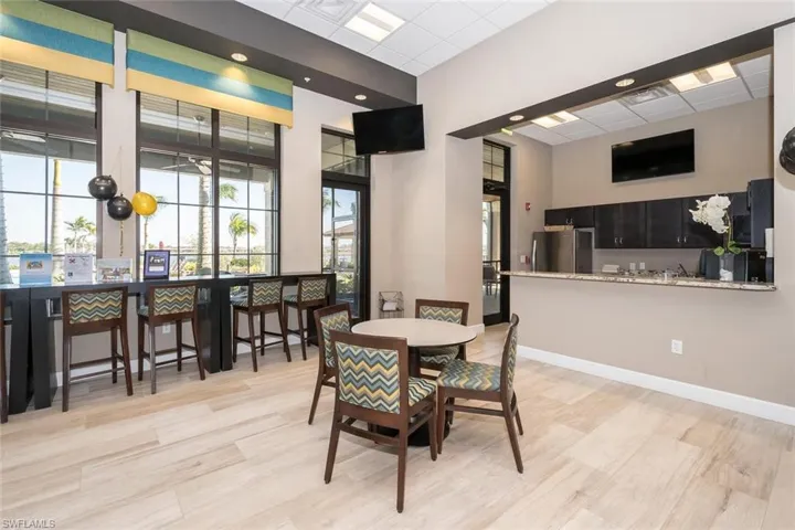 Dining area featuring light hardwood / wood-style flooring