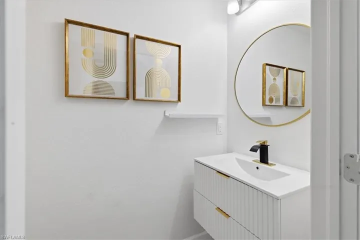 1/2 Bath on First Level