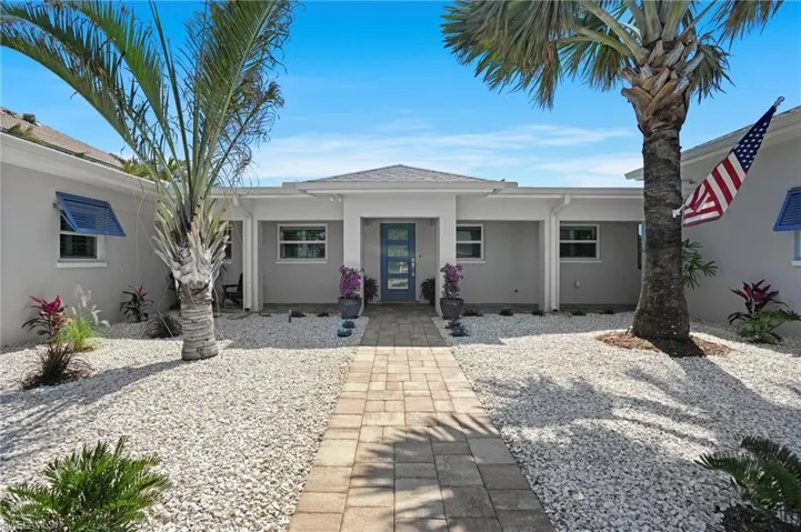 View of front of property with stucco siding, Virtually Edited Image