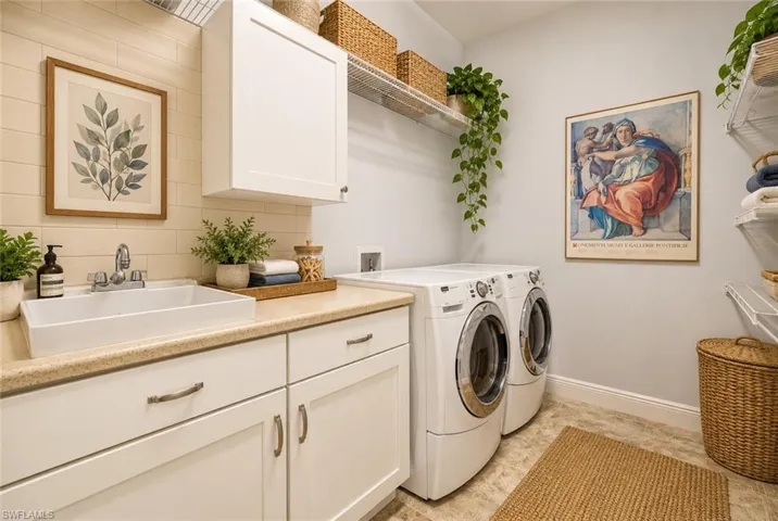 Separate laundry room