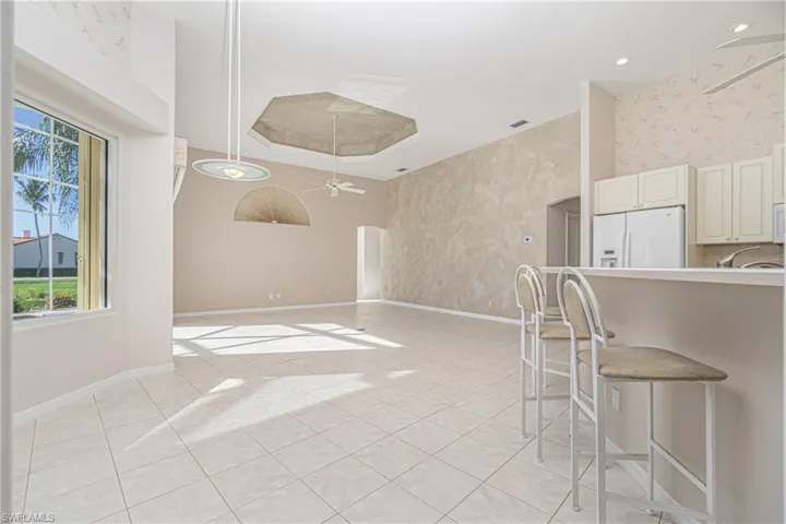family room and dinette off kitchen