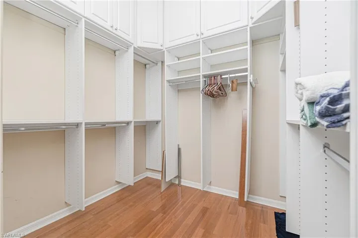 primary bedroom walk-in closet