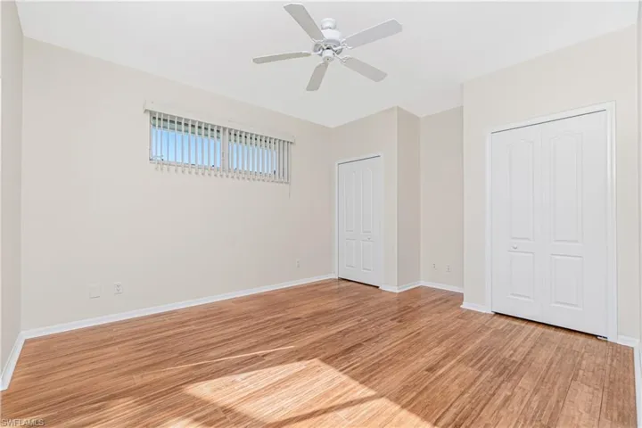 bedroom 2 with 2 closets