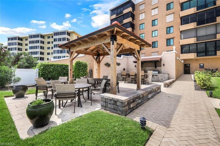 Waterfront outside kitchen and dining gazebo is the perfect place to fire up the grill and prepare your catch of the day