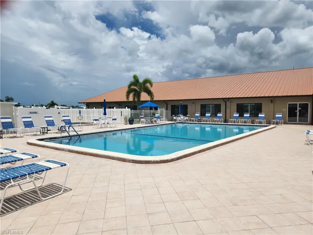 View of pool with a patio area