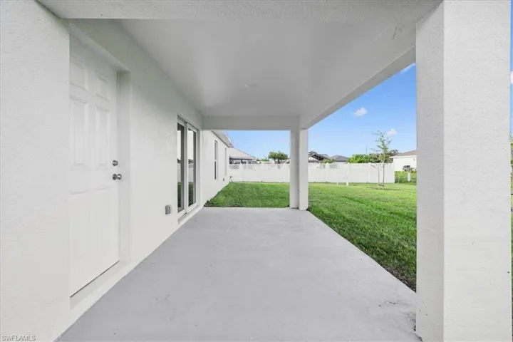 View of patio