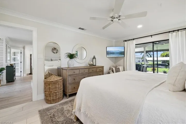 Ceiling Fan & Sitting Area in Primary Bedroom