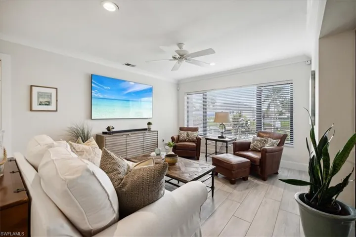 Water views from Living Room