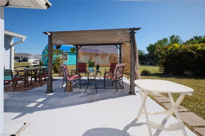 View of patio / terrace with a pergola
