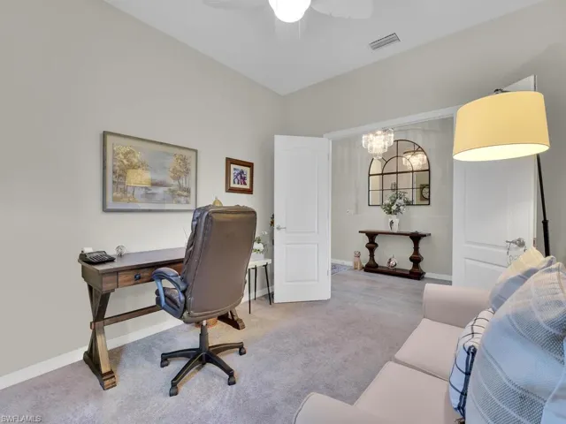 Den w/ French Door Entry