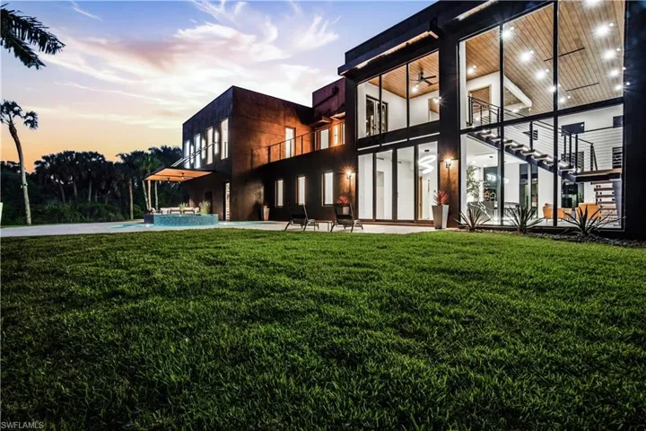 Back of house at dusk