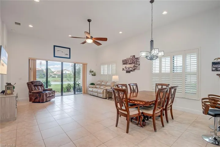 Living & dining areas