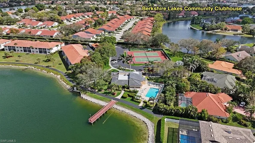 Birds eye view of property with a residential view and a water view
