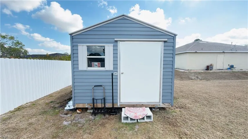 View of 10x12 new shed