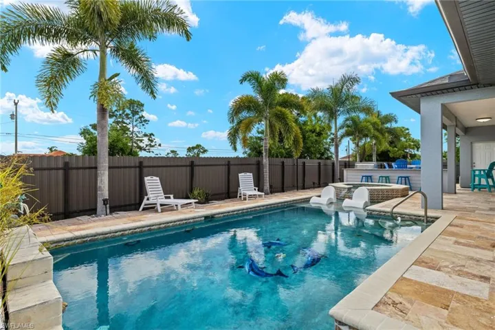 View of pool with a patio