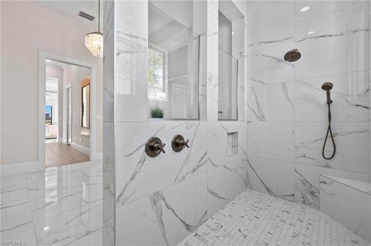 Views of the Master Shower.