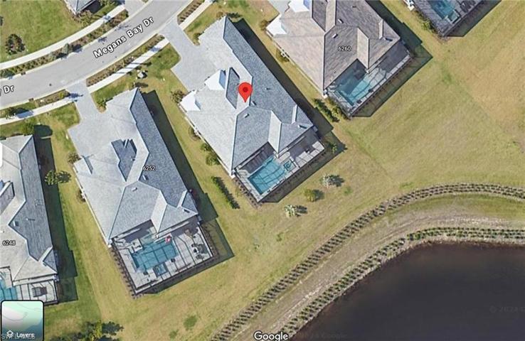 This Lot offers Much More Green Space along with Water Views.