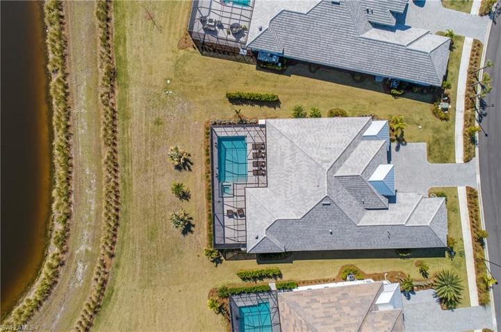 Aerial View gives you another look at the amount of lanai and deck space offered here, and the green space that backs to the Cypress Waterway.