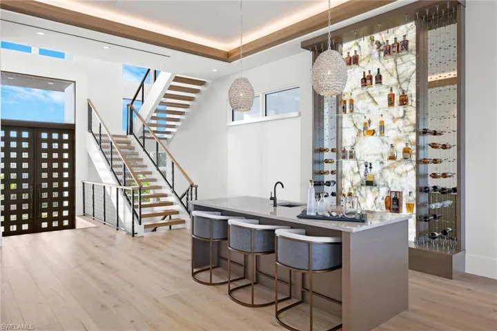Entry and wet bar