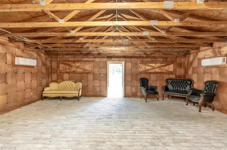 Outside entertainment area