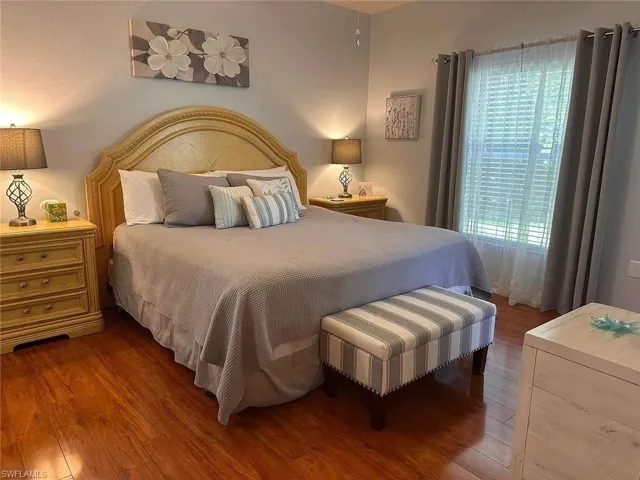 Bedroom featuring wood finished floors