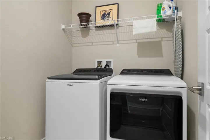 Laundry area featuring washer and dryer