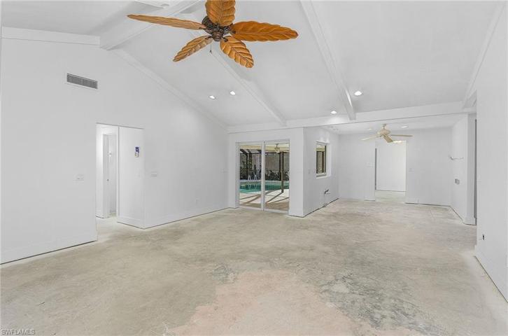 Family room looking to the kitchen.