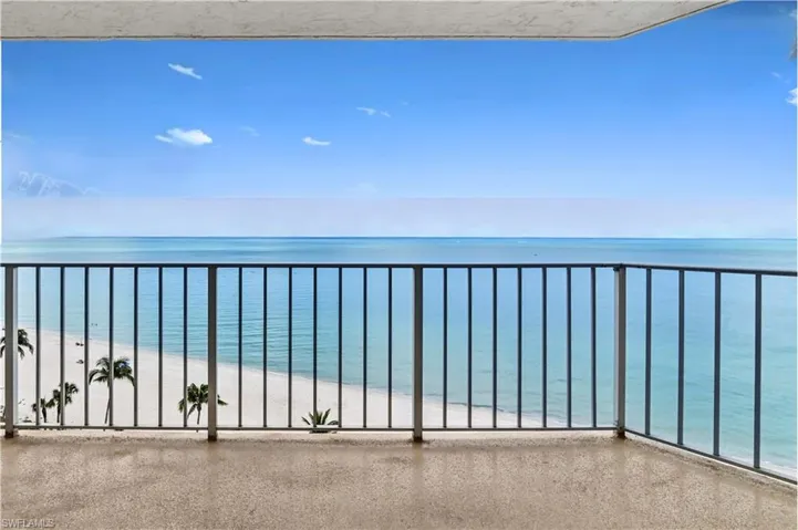 Open air balcony with UNOBSTRUCTED GULF VIEWS