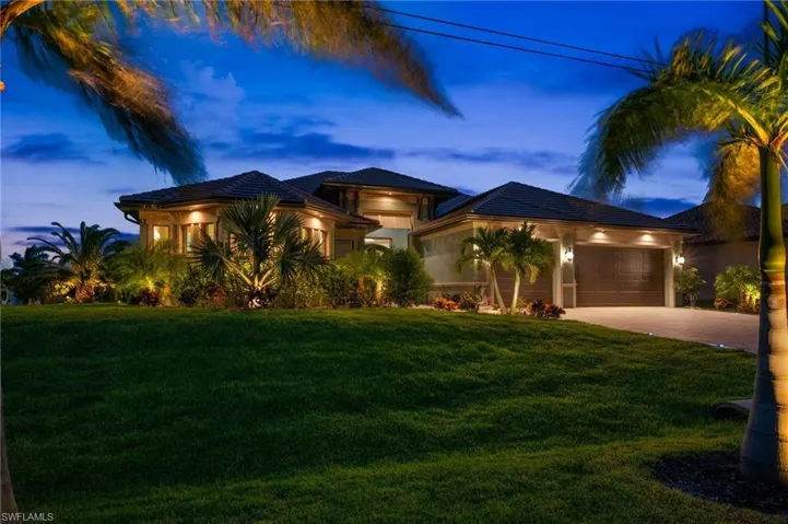 Lush Landscaping and Lighting