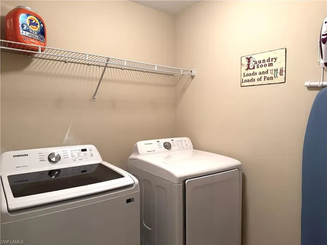 Laundry area with washer and dryer