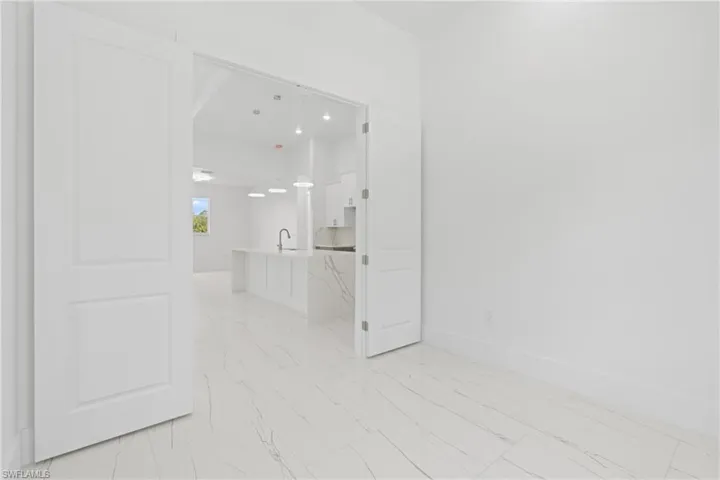 View of tiled empty room