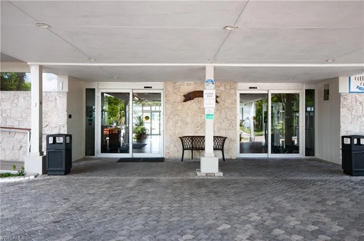Front door to lobby
