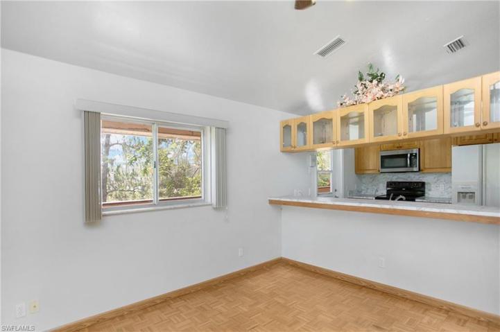 View to Kitchen from Sliding Doors