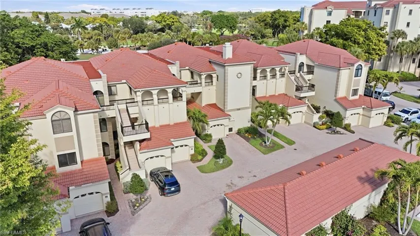 Aerial view of residential area