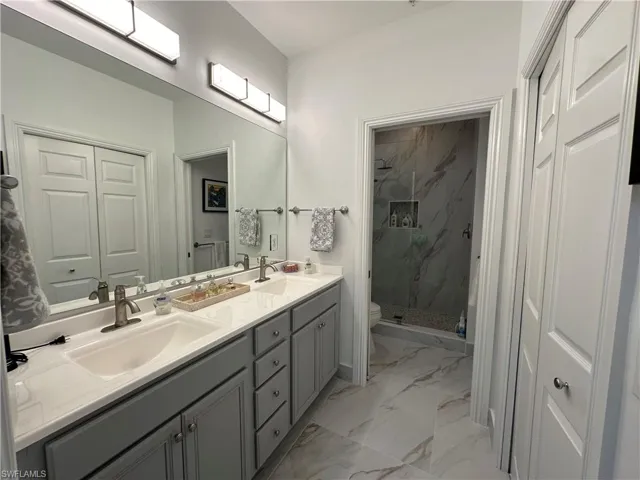 Master Bathroom with dual sinks