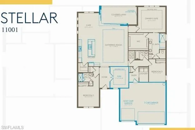 Floor plan with structural options