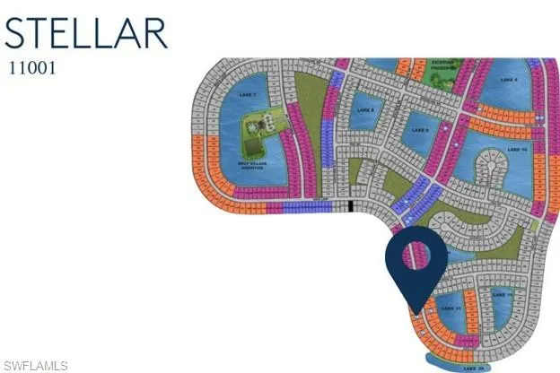 Site map: Lot 11001 - Western facing lanai with Preserve view