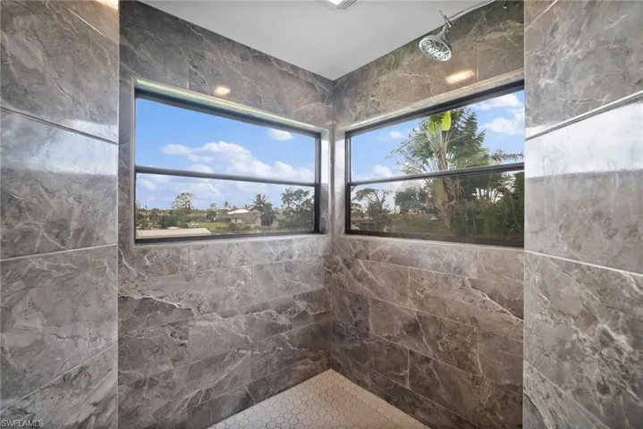 Master shower
