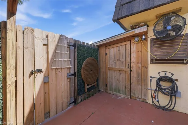 Patio with HUGE storage 8'x19'