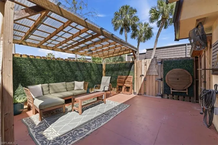 Huge Patio for entertaining, TV, gazebo, Storage space includes 8'x19' covered storage
