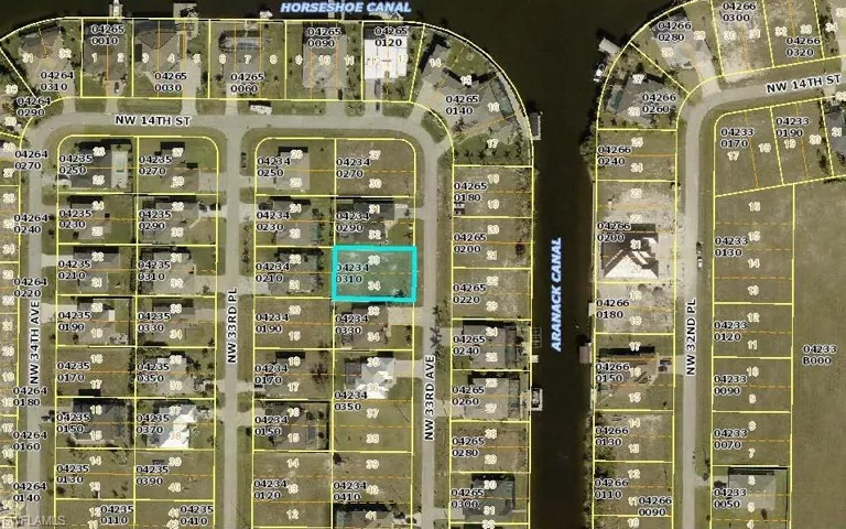 Aerial view of property's location