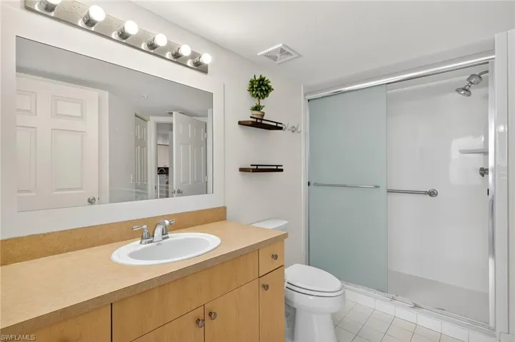 Guest bathroom w/ new walk-in shower