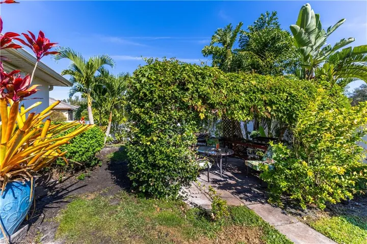 View of yard with a patio