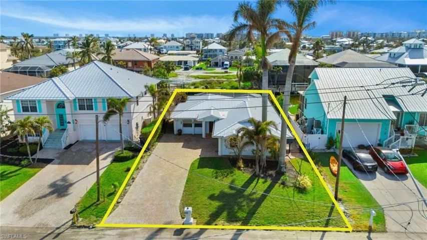 Birds eye view of property