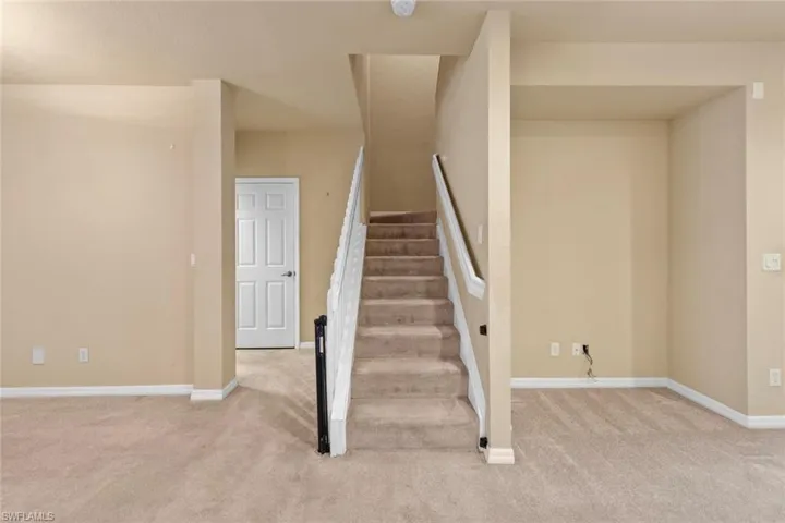 Stairway with carpet