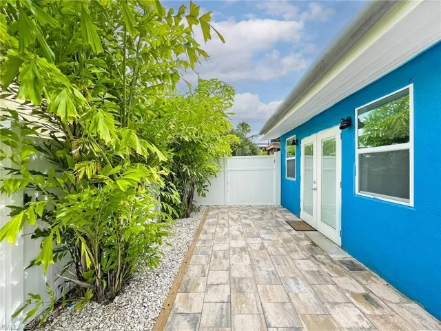 New Pavers and Sea Shell Ground Cover