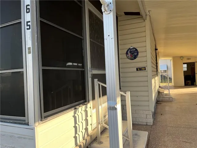 View of exterior entry