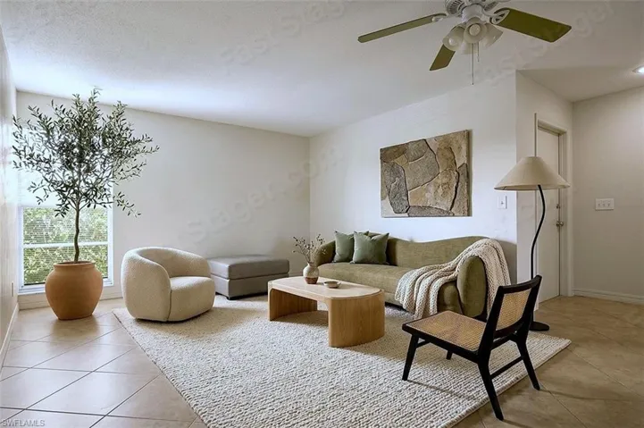 Virtually Staged Living Room